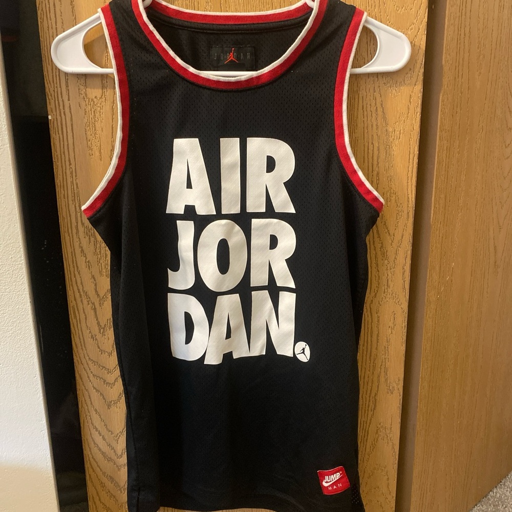 Jordan Kids Black and Red Tank Top